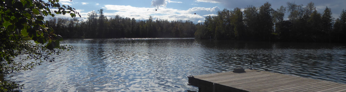 Lake with pier